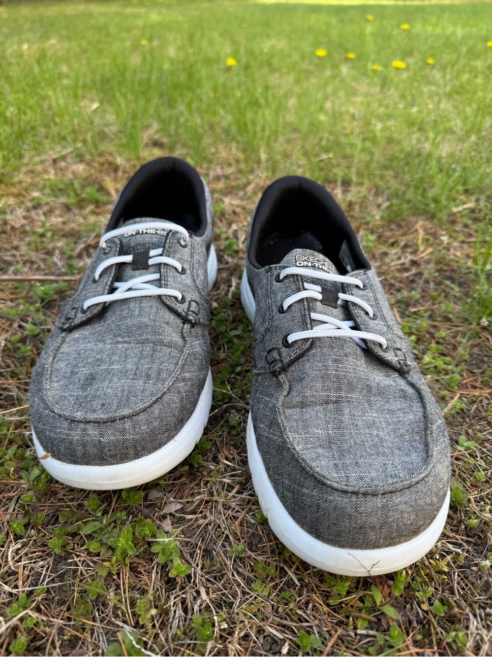 Skechers On-The-GO Flex Ashore Men's Boat Shoes Grey, Size 11 - Picture 3 of 10